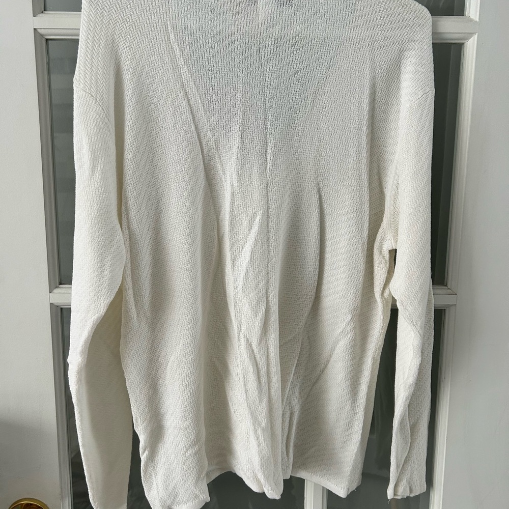 🔥$2 casual Elegant White pullover cardigan VTG Women's Sweater size 10-12 😌 - Picture 6 of 7